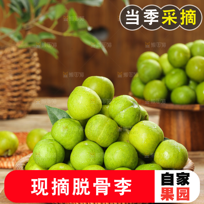 深底上放着的脱骨李