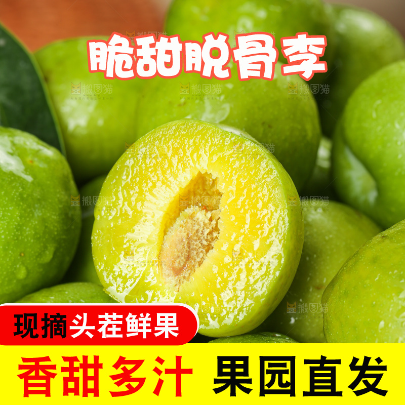 深底上放着的脱骨李