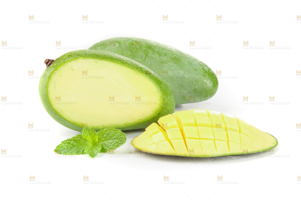 白底上的象牙芒