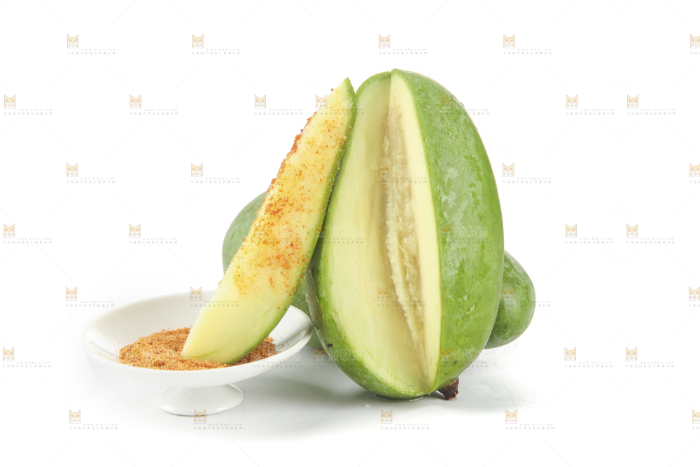 白底上的象牙芒