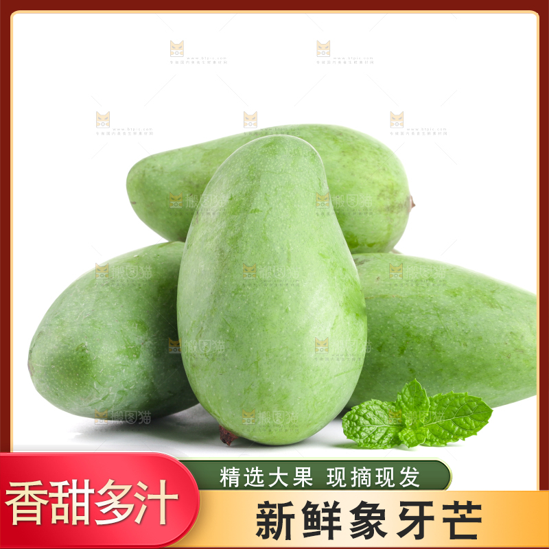 白底上的象牙芒