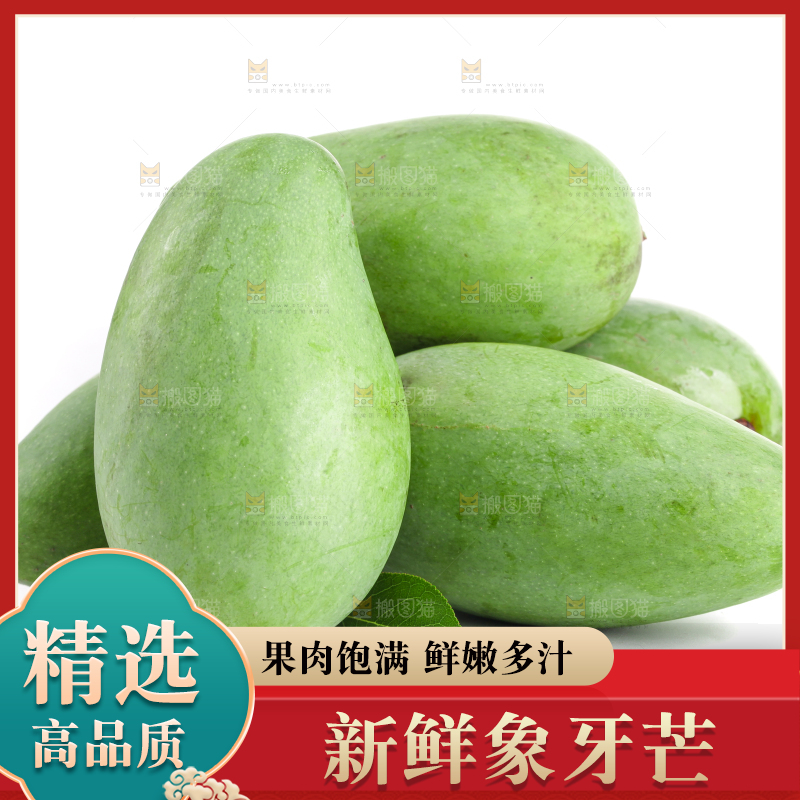 白底上的象牙芒