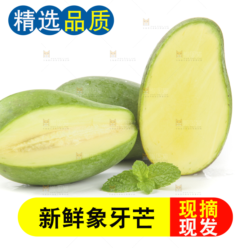 白底上的象牙芒
