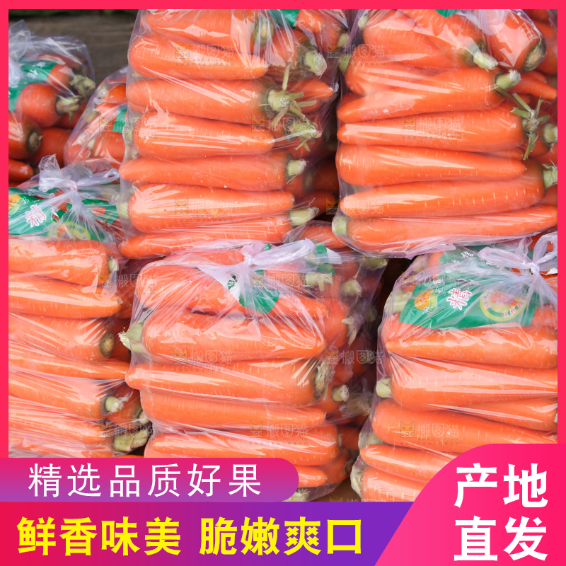 堆放着的胡萝卜