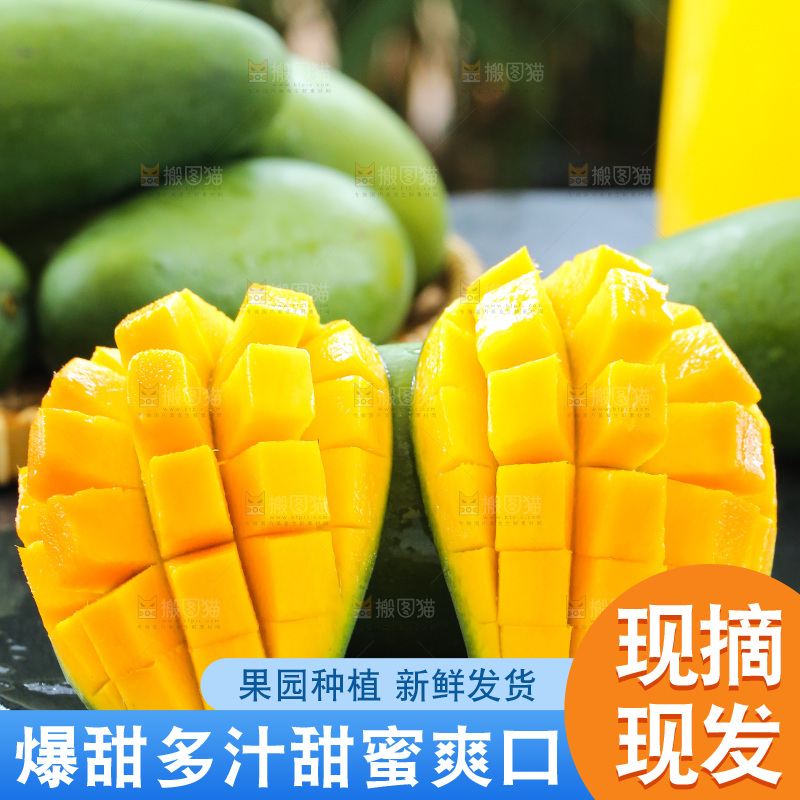 深底上的椰香芒