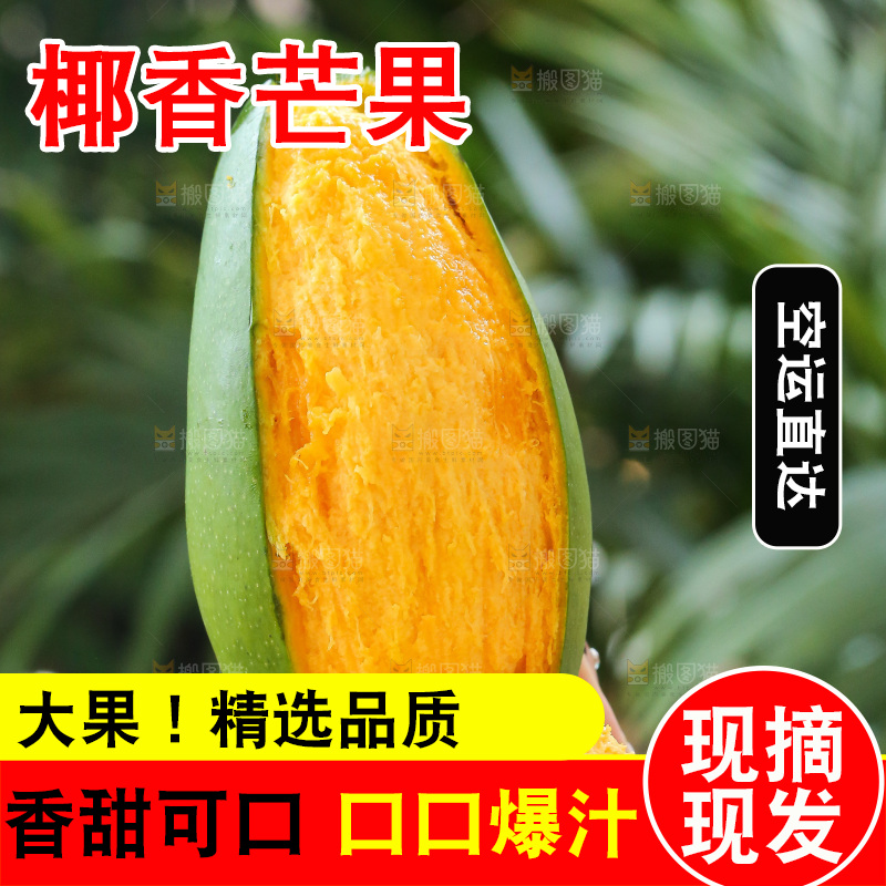 深底上的椰香芒