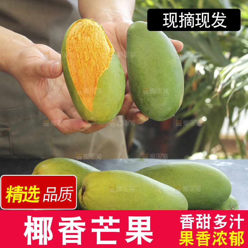 手里拿着椰香芒