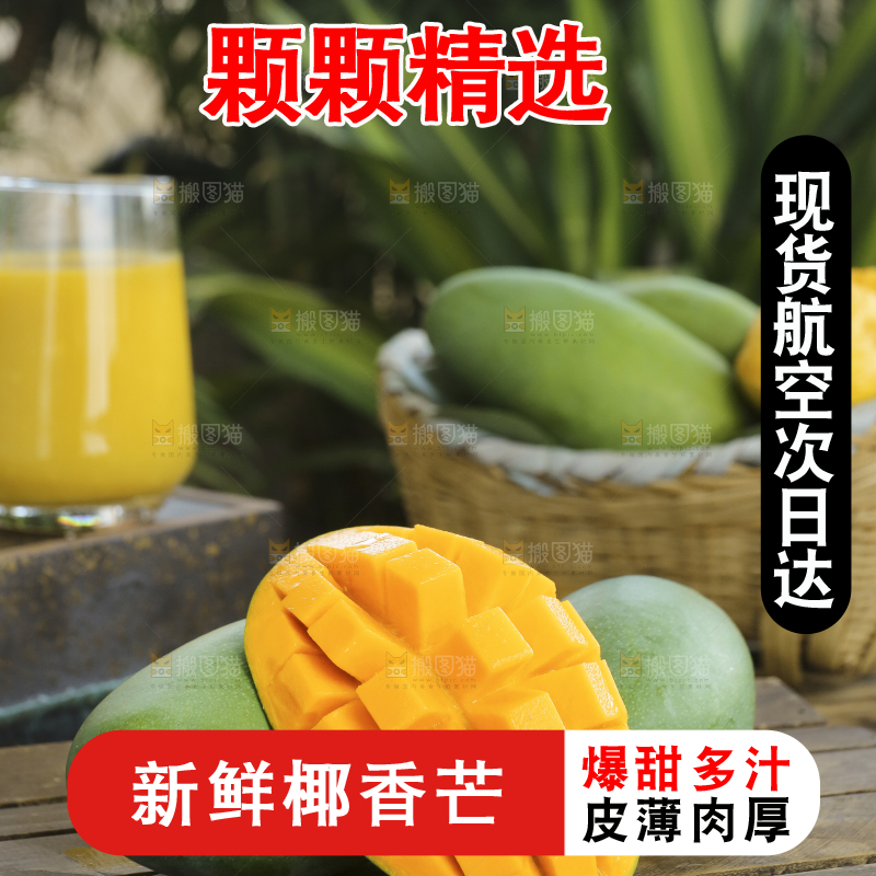 深底上的椰香芒