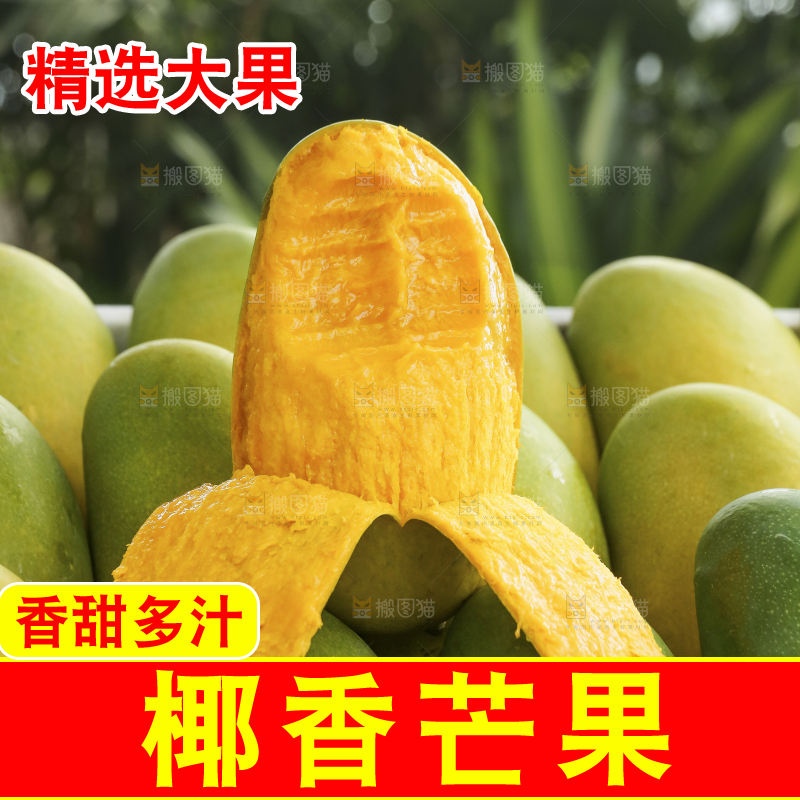深底上的椰香芒