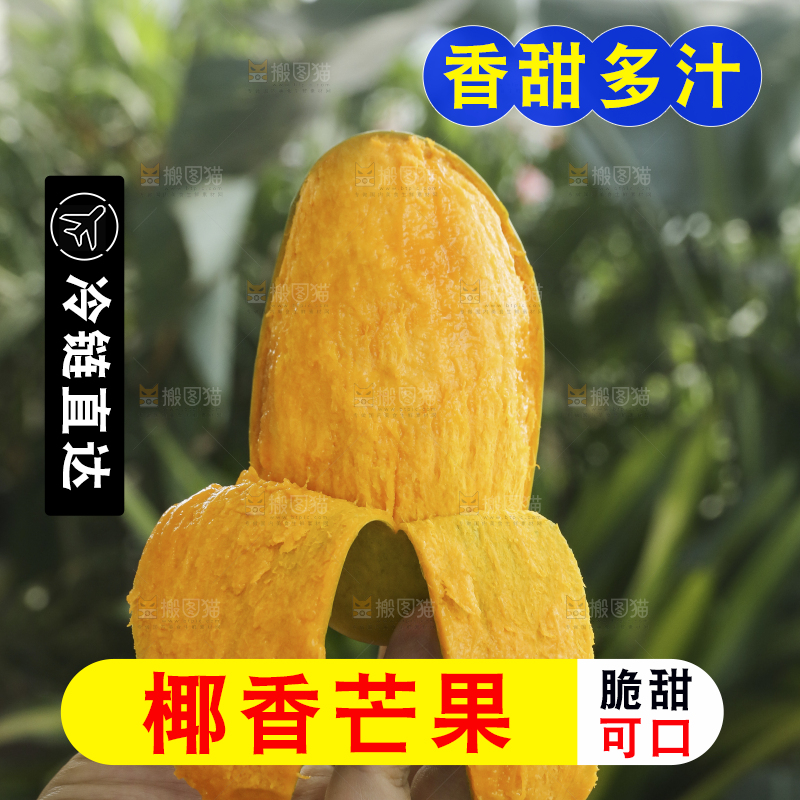手里拿着椰香芒