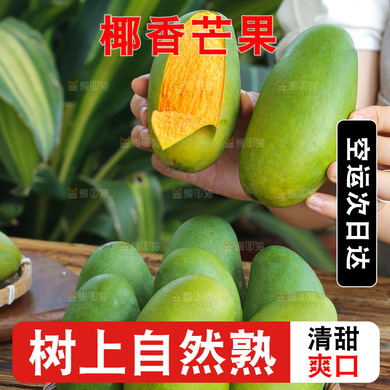 手里拿着椰香芒