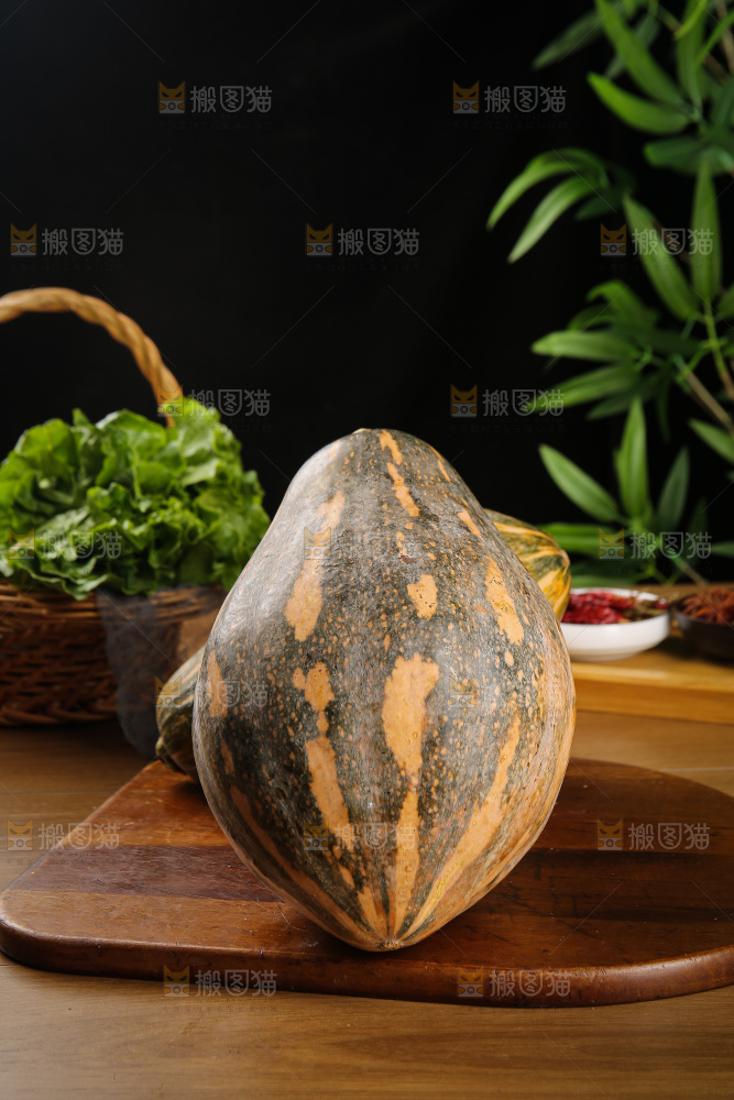 深底上的香芋南瓜