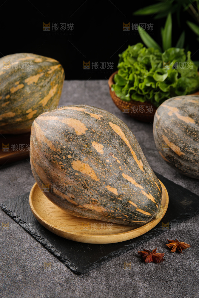 深底上的香芋南瓜