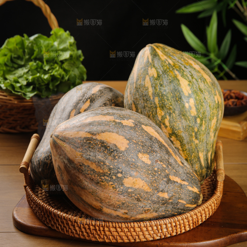 深底上的香芋南瓜
