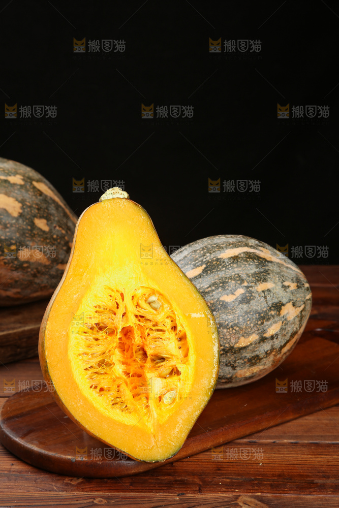 木底上的香芋南瓜