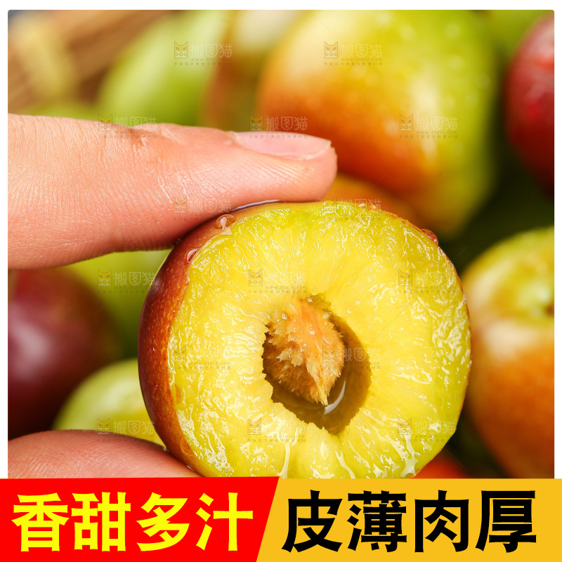 深底上的半边红脱骨李