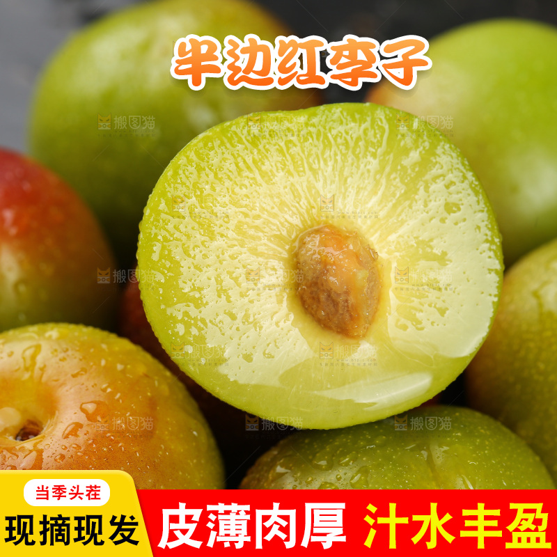 半边红脱骨李主图