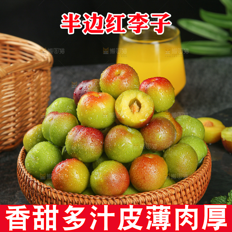 深底上的半边红脱骨李