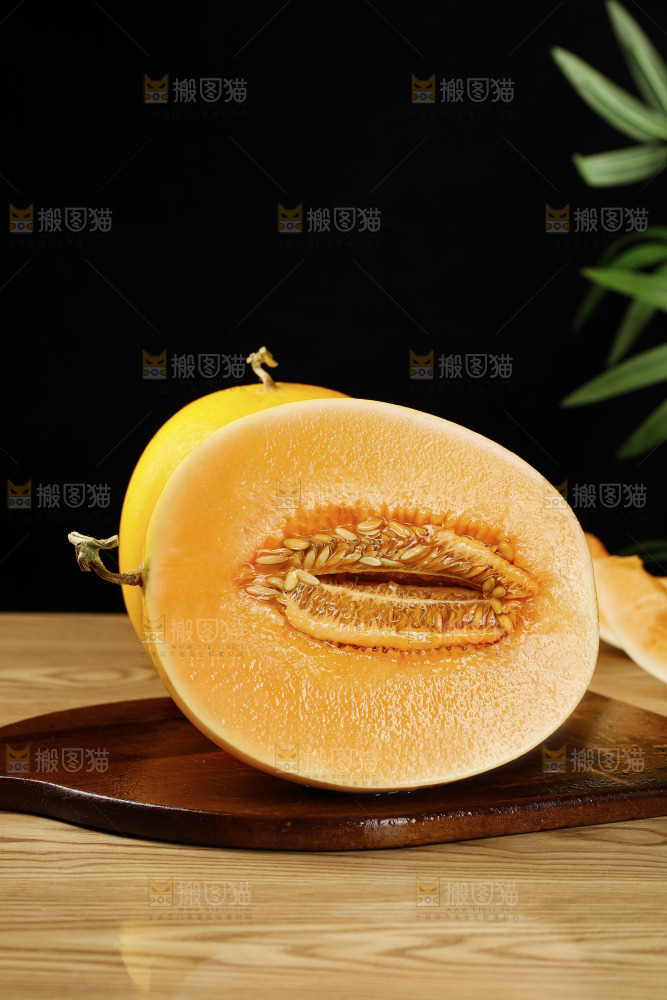 木底上的黄河蜜瓜
