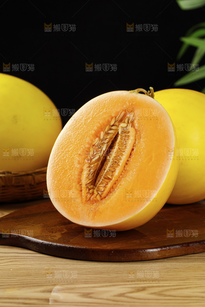 木底上的黄河蜜瓜