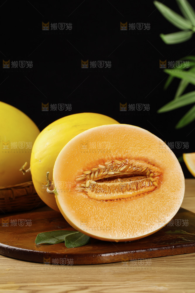 木底上的黄河蜜瓜