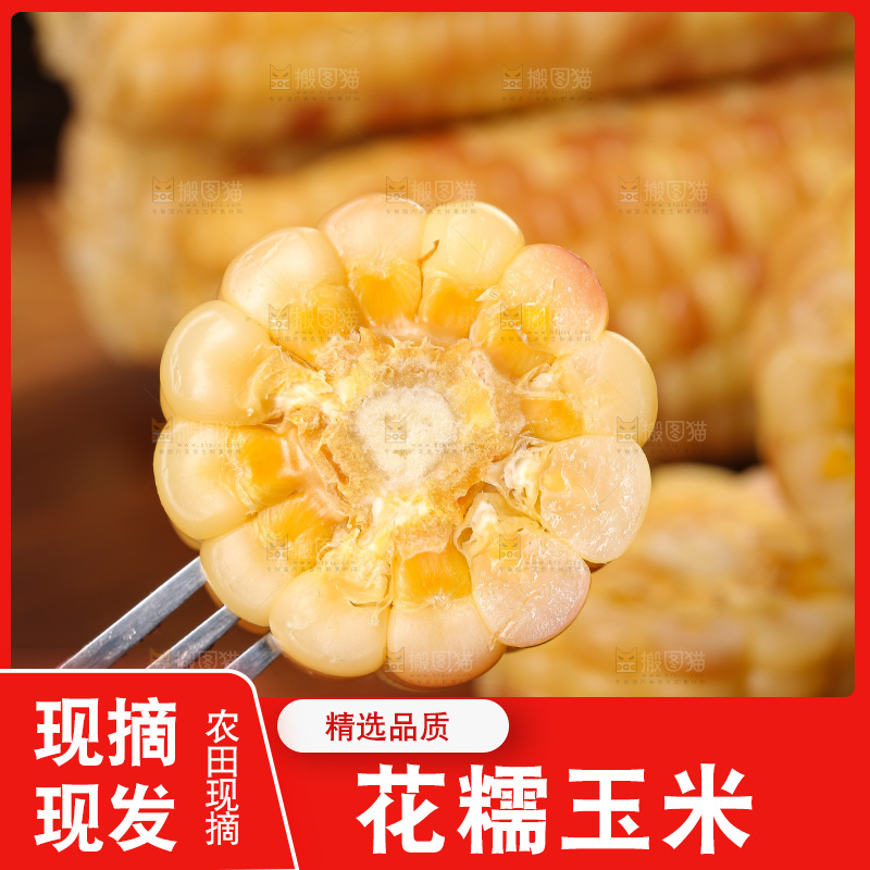 木底上的花糯玉米