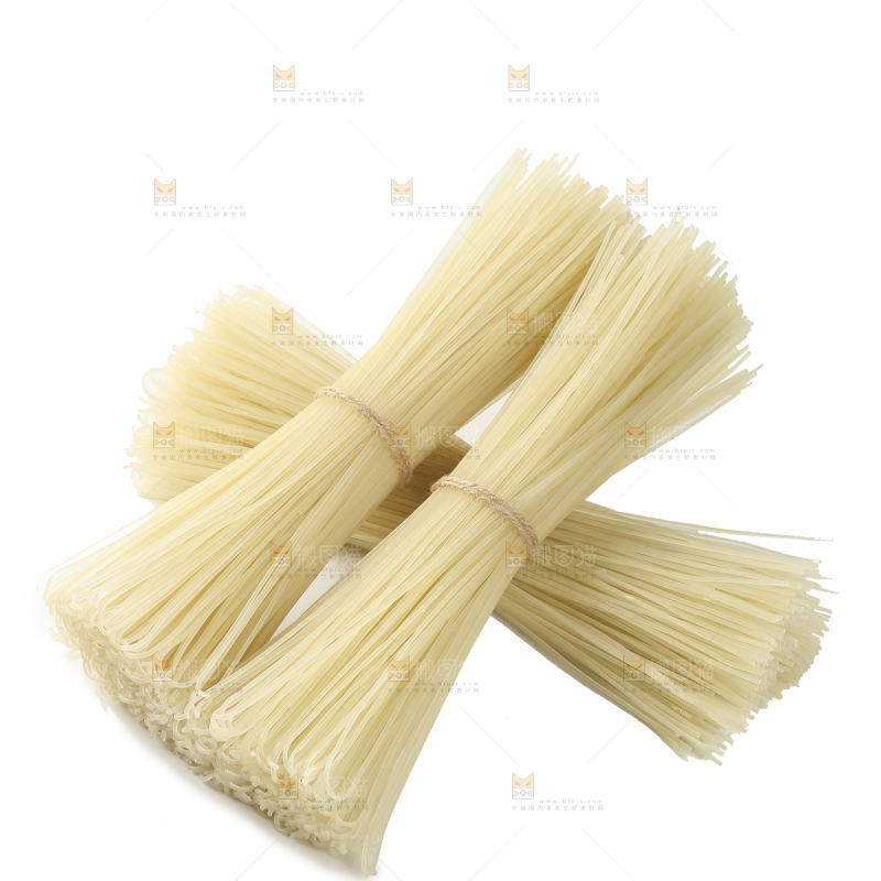 白底上的干米粉