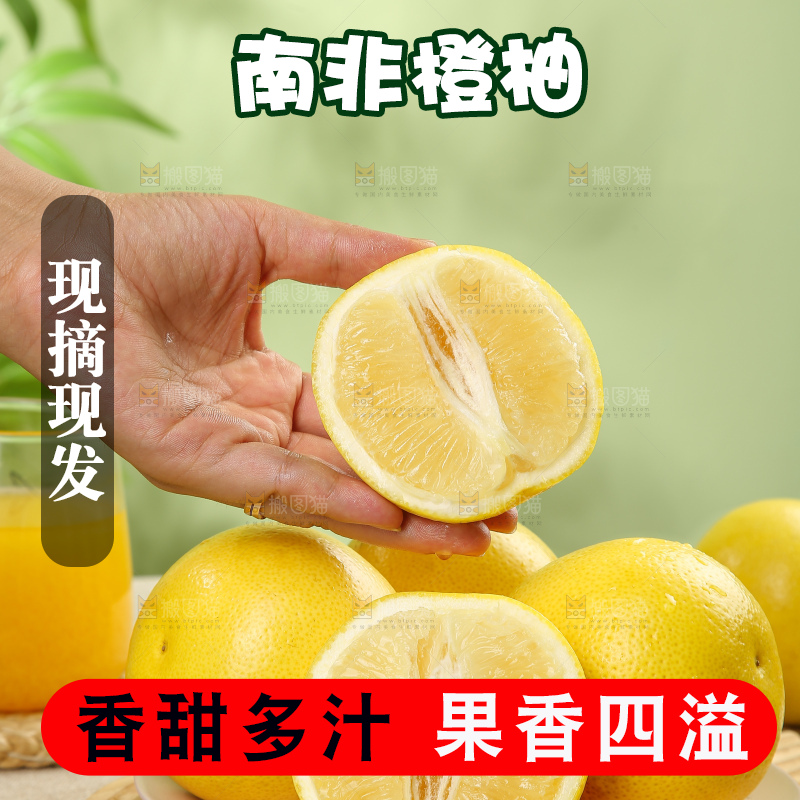 浅底上的南非橙柚