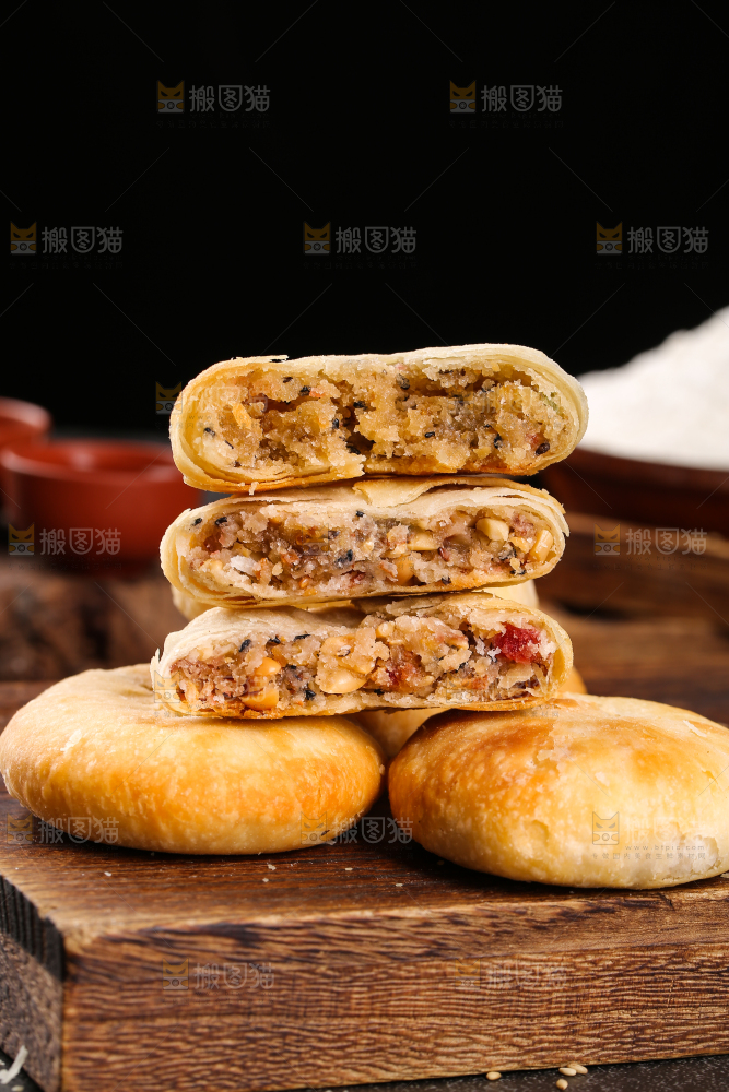 深底上的苏氏月饼
