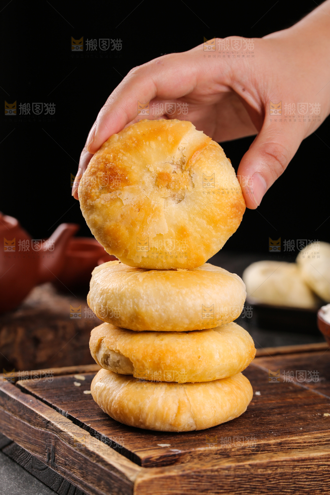 深底上的苏氏月饼
