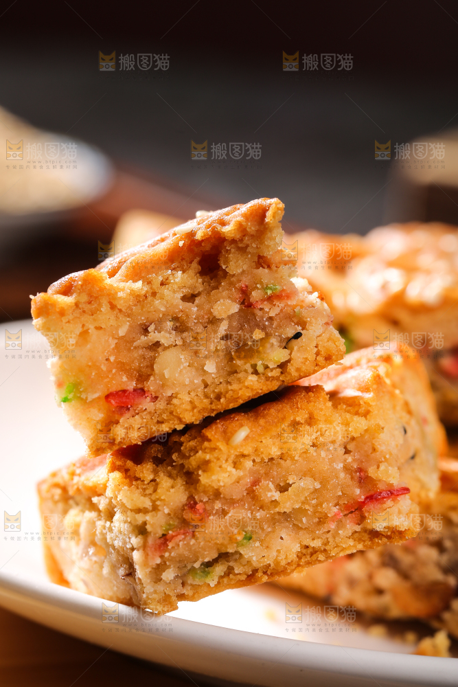 深底上的五仁大月饼