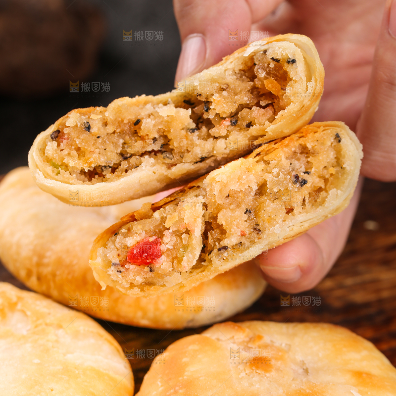 深底上的苏氏月饼