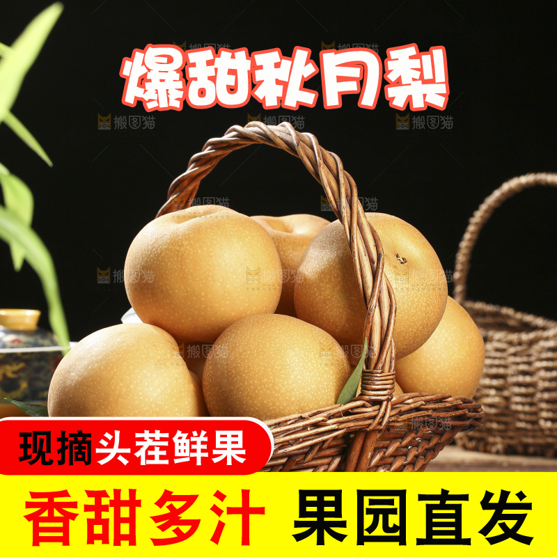 木底上的秋月梨