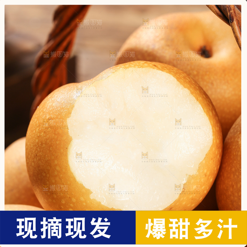 木底上的秋月梨