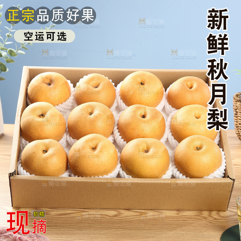 木底上的秋月梨