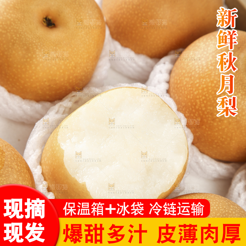 木底上的秋月梨