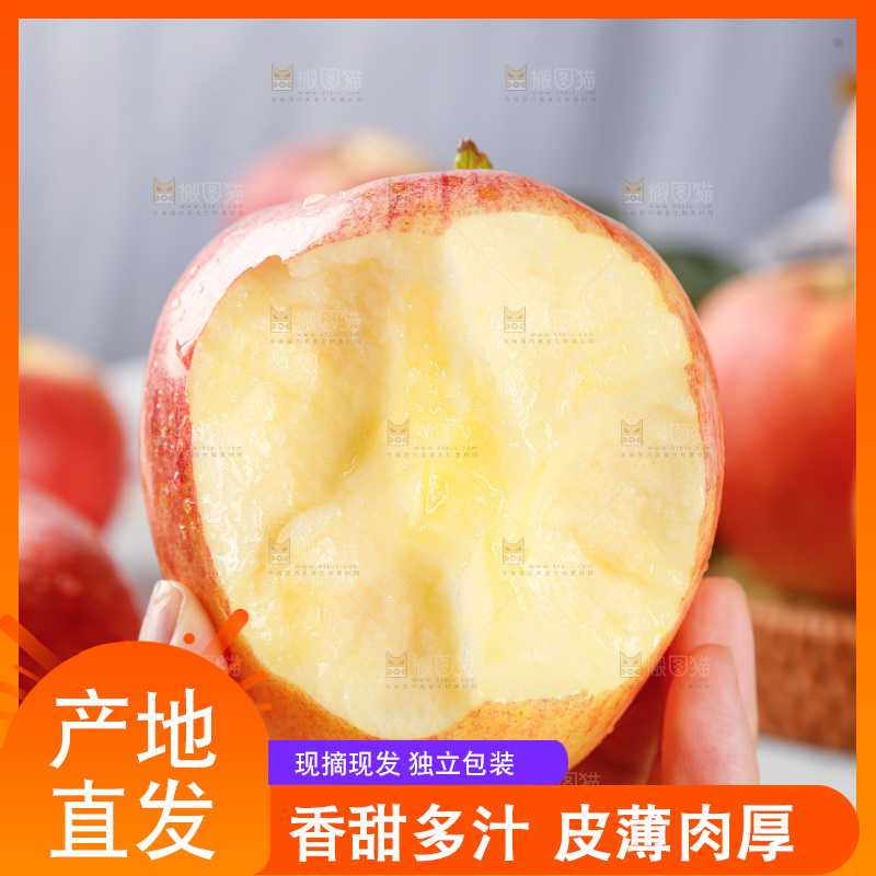 浅底上的红嘎啦苹果