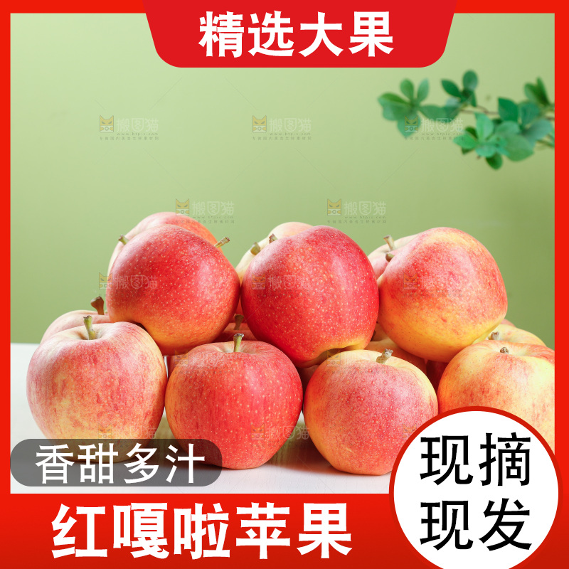 浅底上的红嘎啦苹果