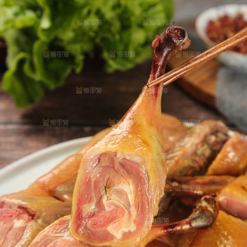 深底上的风干鸭