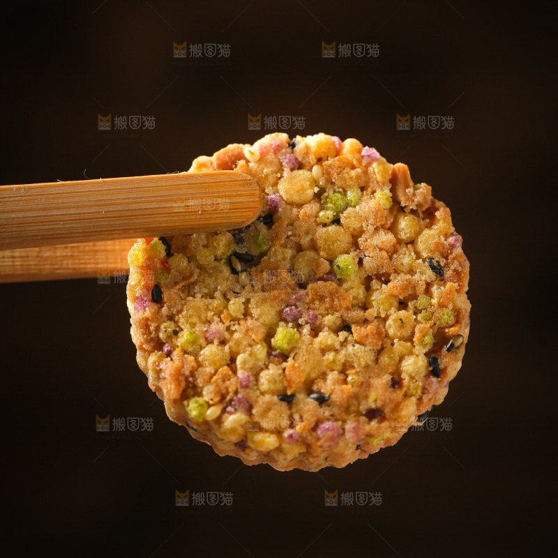 深底上的杂粮饼