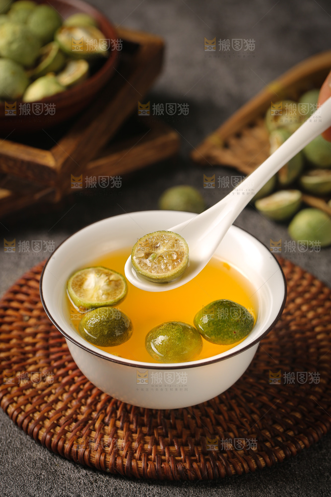 深底上的冻干小青桔