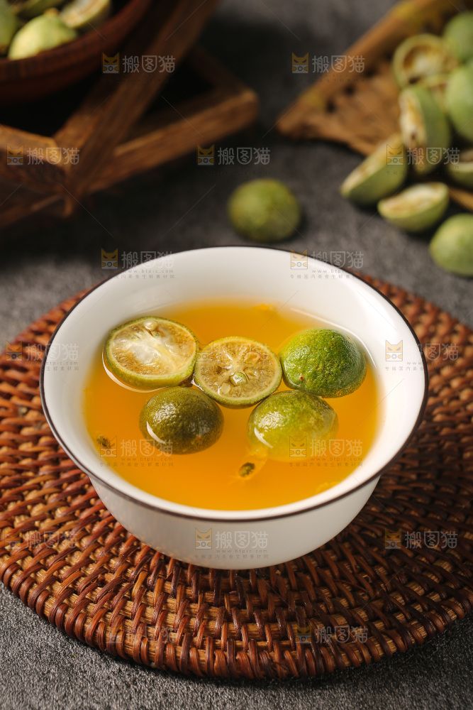 深底上的冻干小青桔