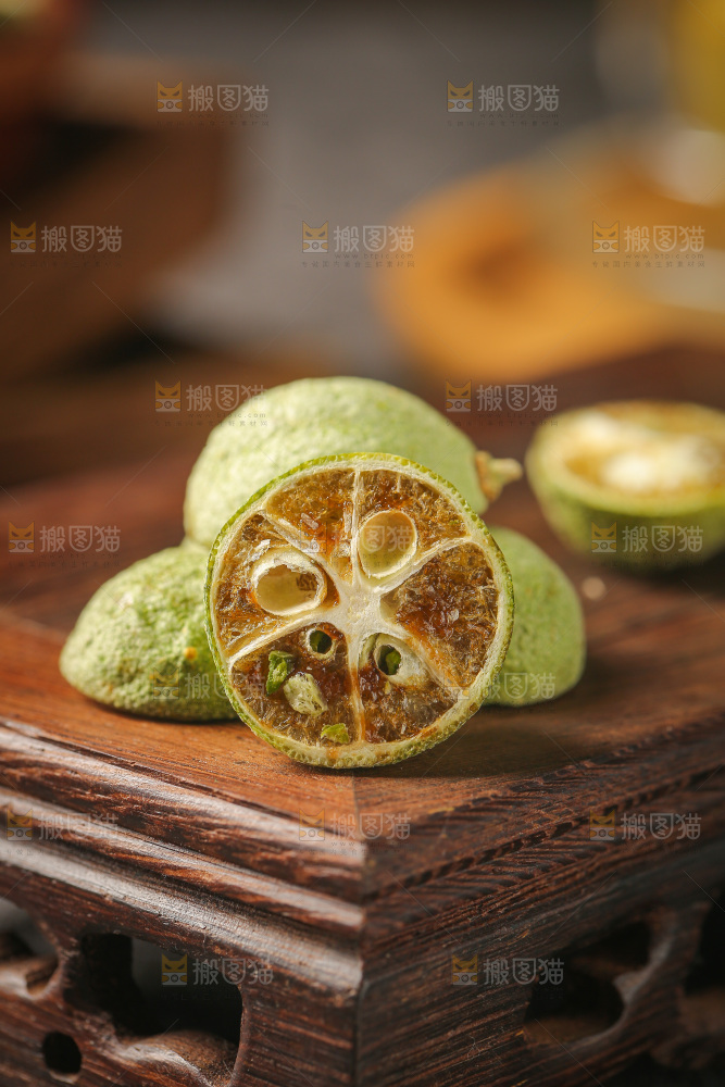 深底上的冻干小青橘