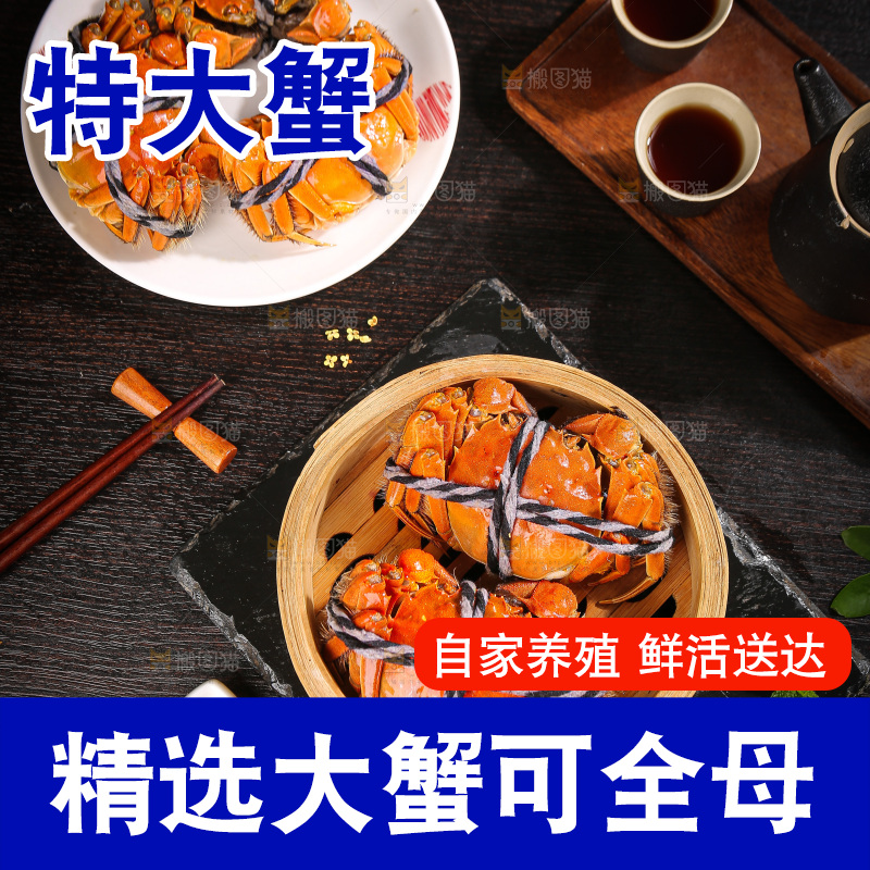 深底上的大闸蟹
