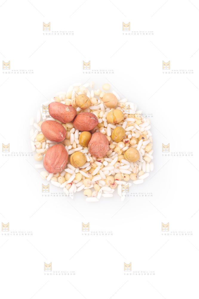 白底上的花生五谷豆浆