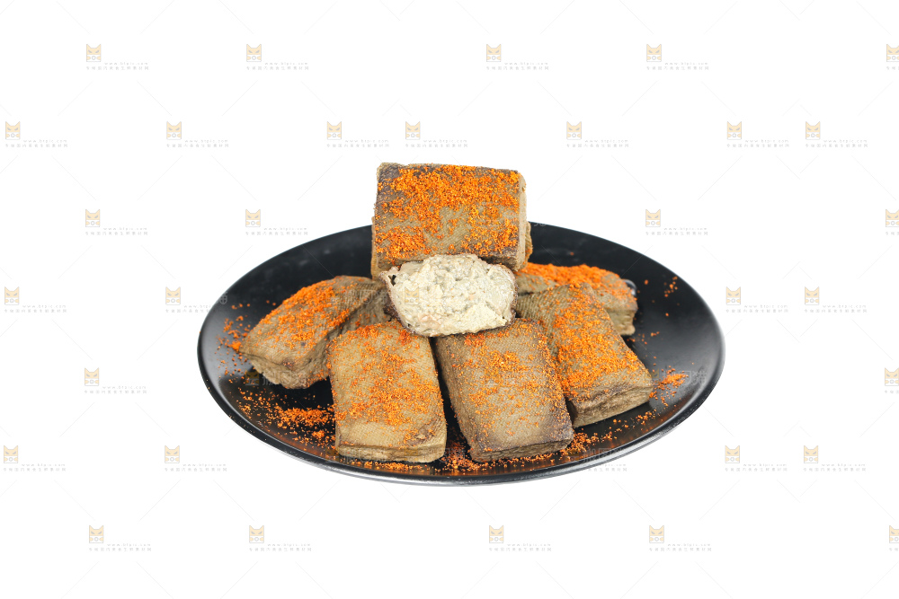 白底上的黑包浆豆腐
