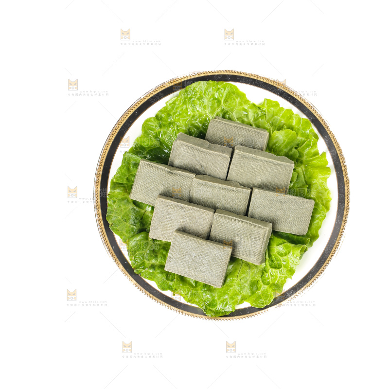 白底上的黑包浆豆腐