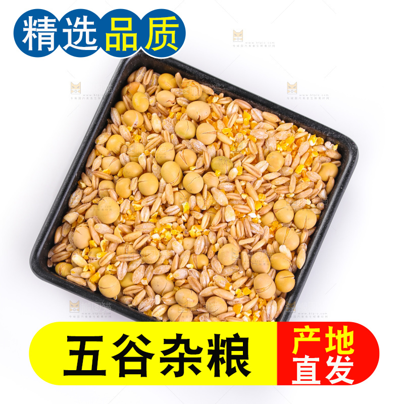 白底上的杂粮豆浆