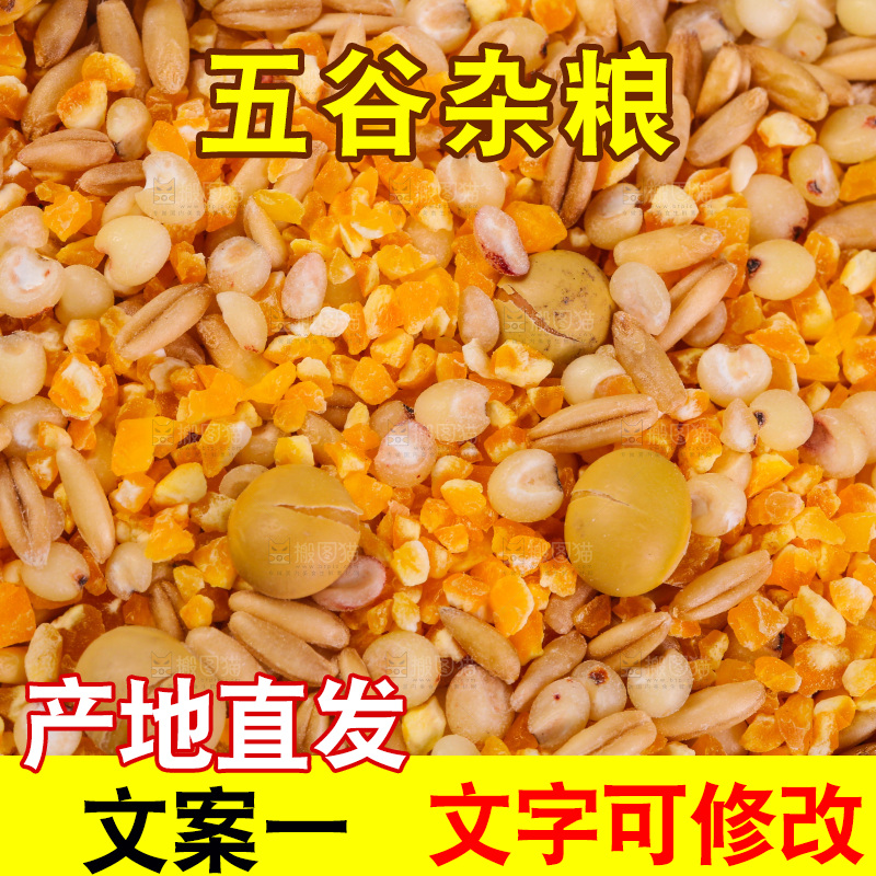 白底上的杂粮豆浆