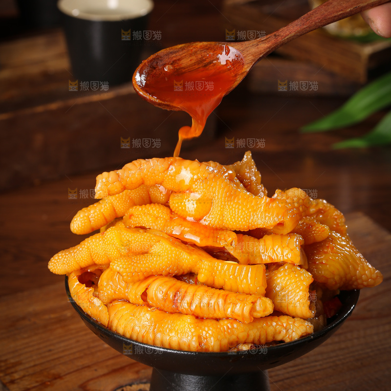 深底上的无骨鸡爪